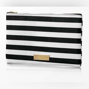 New Mary Kay Black and White Earn your Stripes
Money Cosmetic Bag 9 1/2” x 6”